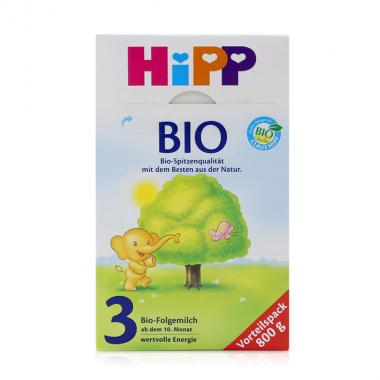 保税区直发 德国HiPP BIO喜宝有机奶粉3段 （10-12个月宝宝）800g