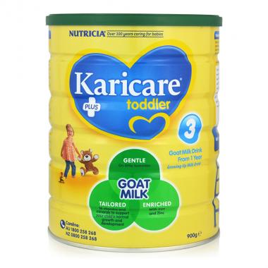 保税区直发 新西兰Karicare可瑞康婴儿羊奶粉3段（12个月以上宝宝）900g