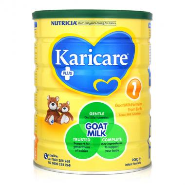 保税区直发 新西兰Karicare可瑞康婴儿羊奶粉1段（0-6个月宝宝）900g