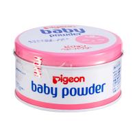 保税区直发 日本Pigeon贝亲婴幼儿爽身粉粉色罐装150g