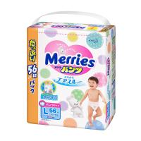 保税区直发 日本Merries花王拉拉裤 超值装 L56