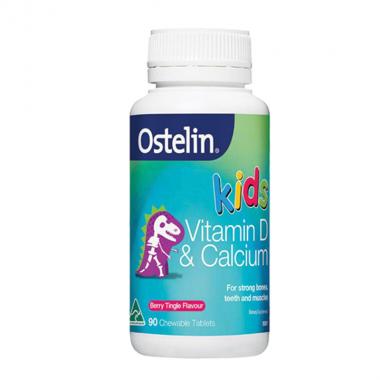 澳洲Ostelin 儿童维生素D+钙咀嚼片 90粒