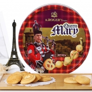 【年货】 Queen Mary Butter Cookies佳酪金玛丽黄油曲奇饼干681g(咖啡杯礼盒装）