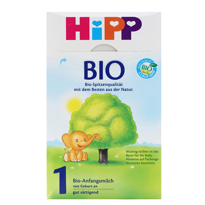 保税区直发 德国HippBio喜宝有机奶粉1段（3-6个月宝宝）600g